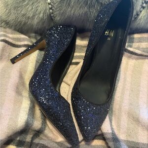 H&M Sparkling Midnight Heels